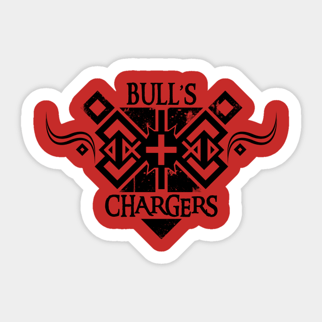 Bull's Chargers Sticker by Rhaenys